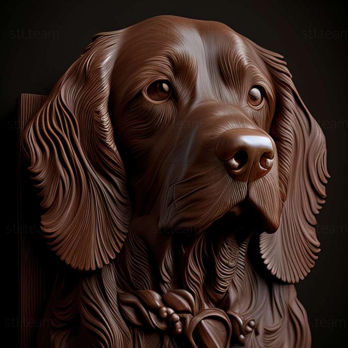 3D model Small Munsterlander dog (STL)